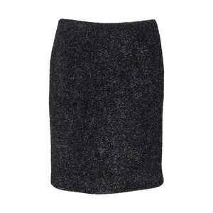 Simone Rocha Metallic Knit Mini Skirt in Black Recycled Wool